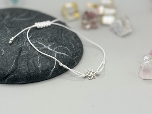 Minimalistický náramek - Celtic knot (bílá) — foto 4