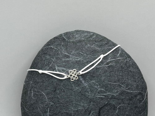 Minimalistický náramek - Celtic knot (bílá) — foto 3
