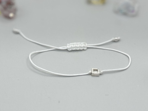 Minimalistický náramek - Square frame (bílá) — foto 2