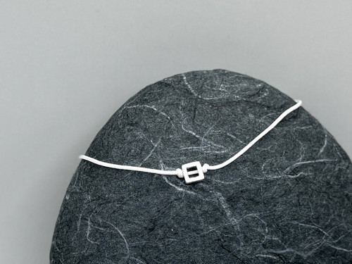 Minimalistický náramek - Square frame (bílá) — foto 3