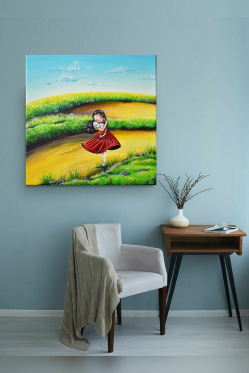 "Letní vánek" - 40x40cm — foto 2