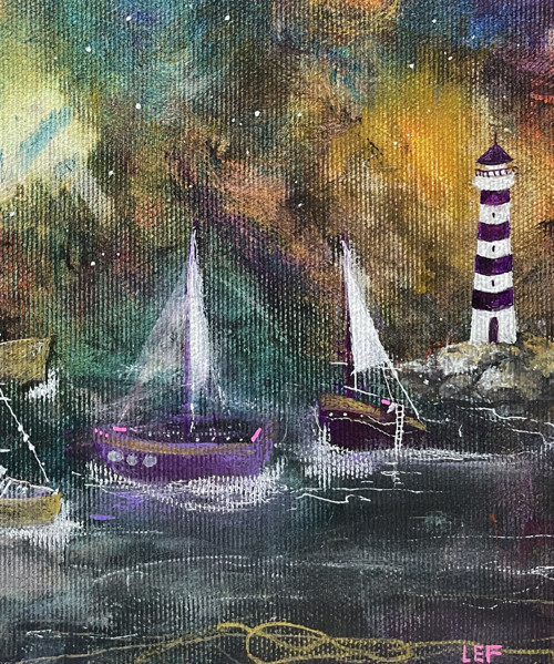 Barvy moře - 20x20cm — foto 2