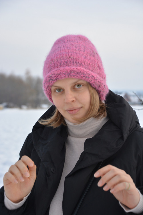 Čepice v pink melíru — foto 6