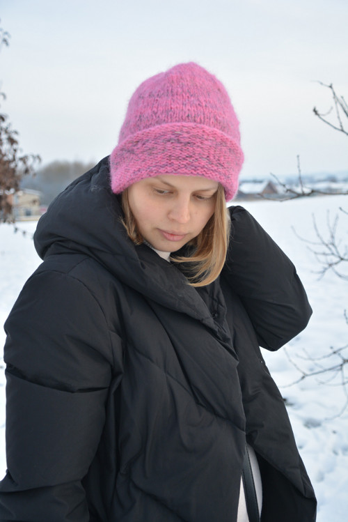 Čepice v pink melíru — foto 4