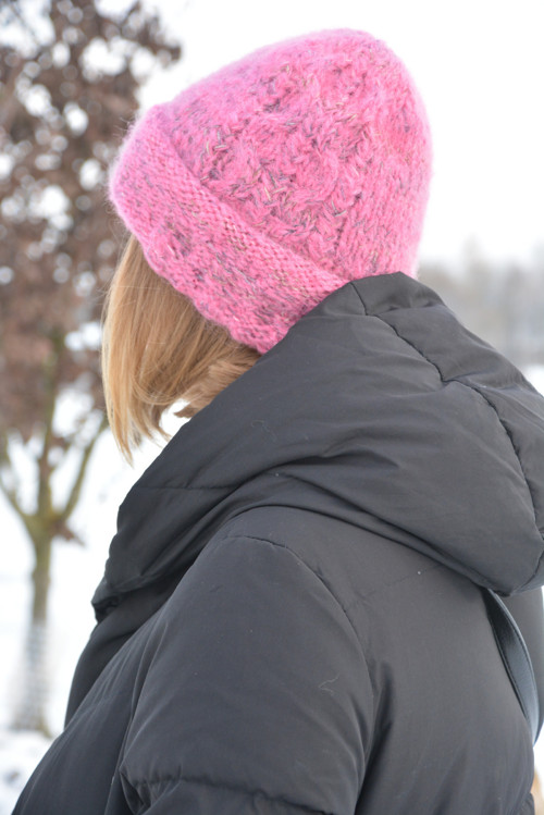 Čepice v pink melíru — foto 5