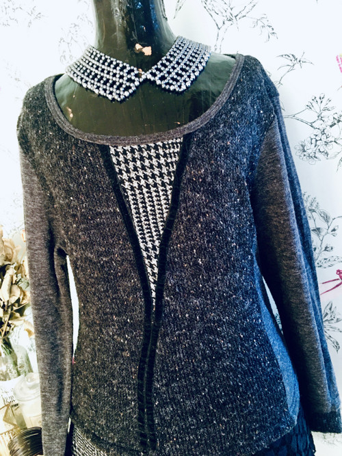 Šaty patchwork v úpletu — foto 3