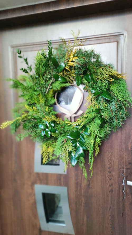 ADVENTNÍ Věnec maxi zelenáč — foto 3