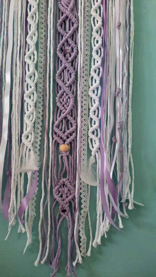 Macramé lapač snů s minerály — foto 6