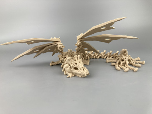 Dračí kostlivec s křídly - 40cm, 3D tisk — foto 4
