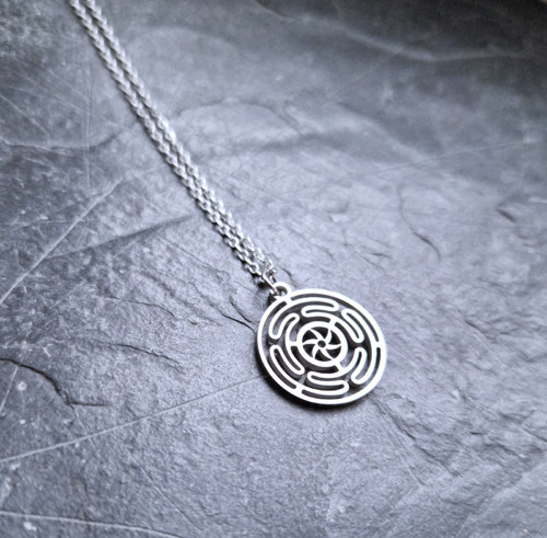Ocelový náhrdelník*mystická mandala — foto 3