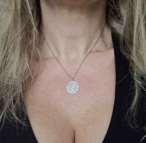 Ocelový náhrdelník*mystická mandala — foto 4