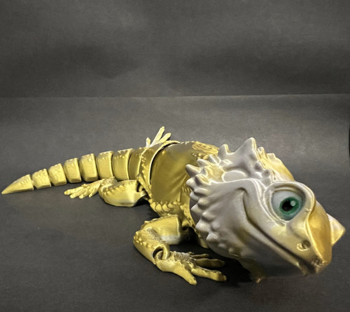 Agama Vousatá - 26 cm - 3D Tisk — foto 5