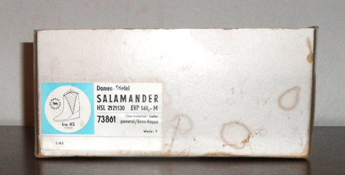 Kartonová KRABICE od bot • Salamander, DDR — foto 2