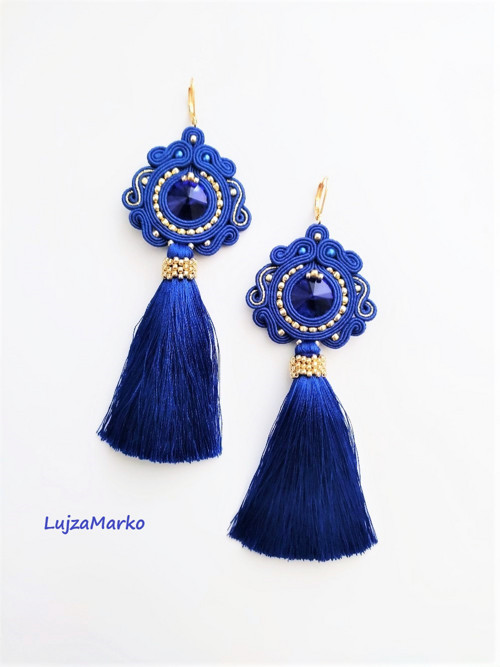 Lola soutache /sutaš náušnice — foto 5