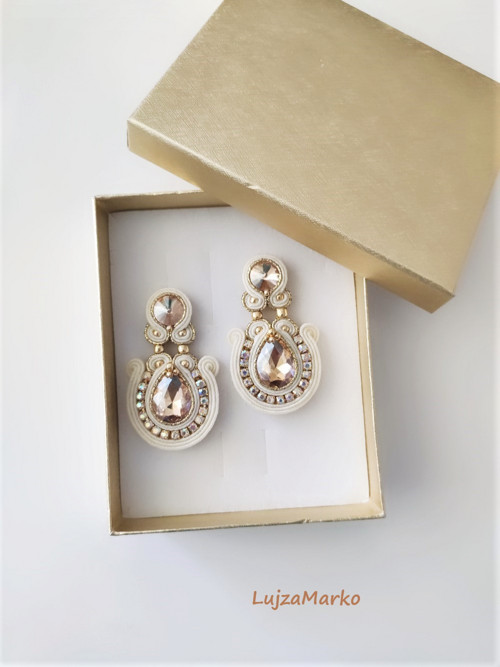 Eliška soutache / sutaš náušnice — foto 2