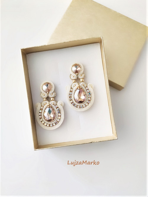 Eliška soutache / sutaš náušnice — foto 3