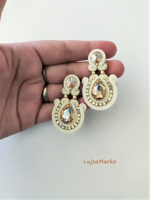 Eliška soutache / sutaš náušnice — foto 4