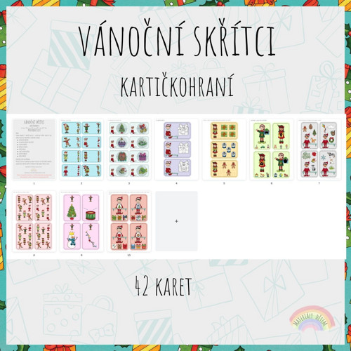 Vánoční skřítci, kartičkohraní — foto 2