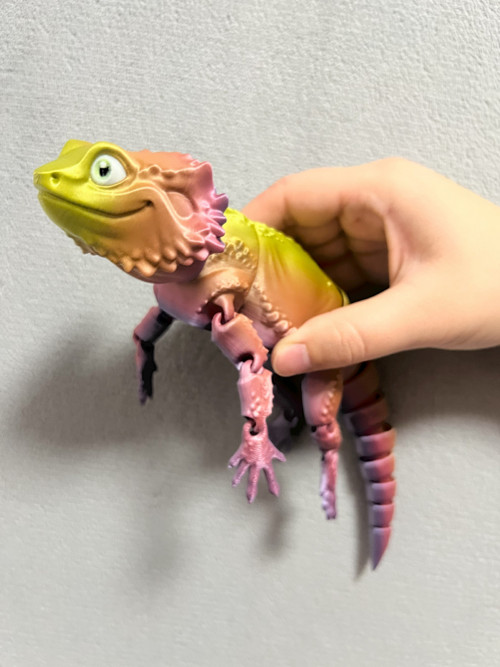 Agama Vousatá - 26 cm - 3D Tisk — foto 3