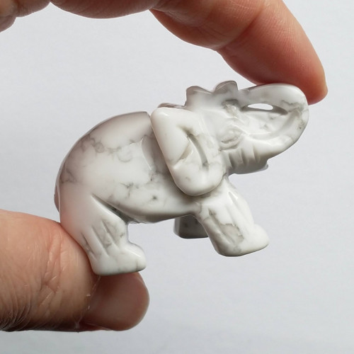 Figurka slon velký magnezit — foto 3