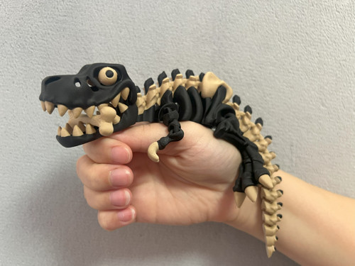 Flexi Kostěný Tyranosaurus Rex - 25 cm - 3D tisk — foto 2