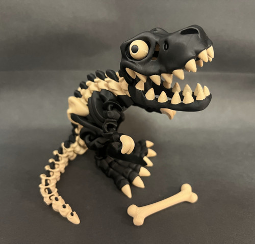 Flexi Kostěný Tyranosaurus Rex - 25 cm - 3D tisk — foto 4