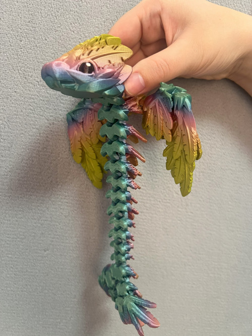 Mládě Opeřeného Hada - 25 cm - 3D Tisk — foto 3