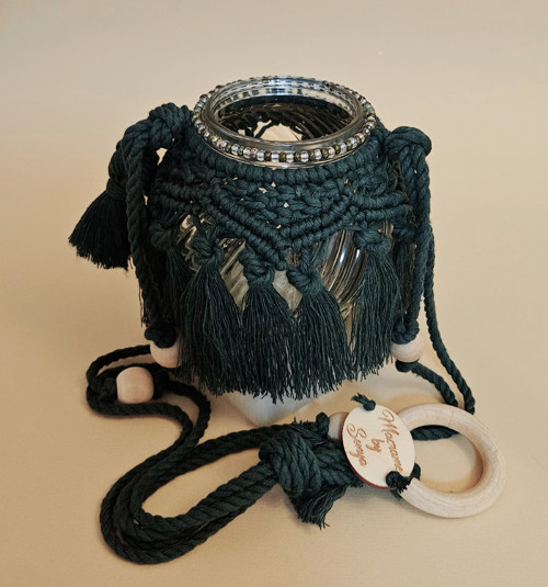 Boho Macrame Vánoční Lucernička — foto 3