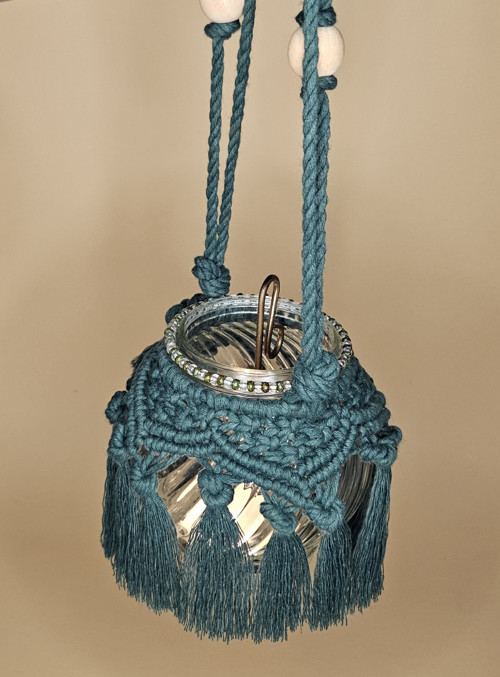 Boho Macrame Vánoční Lucernička — foto 5