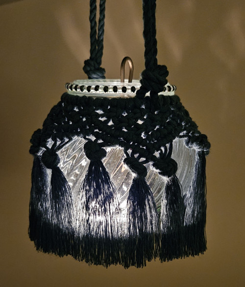 Boho Macrame Vánoční Lucernička — foto 4