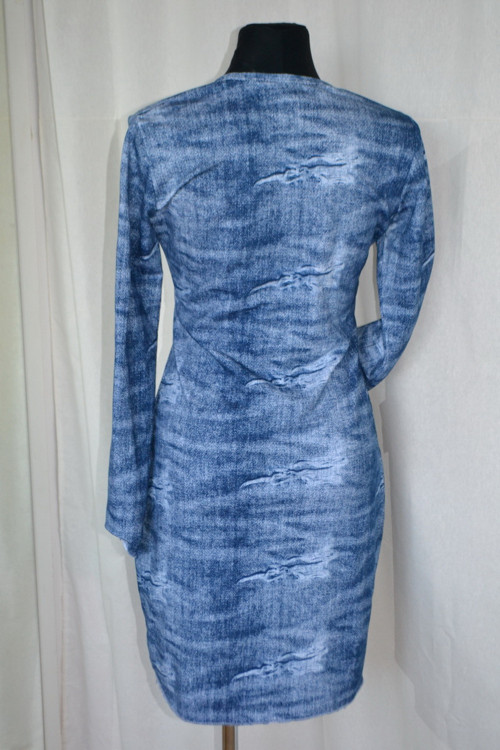 Dámské šaty- imitace DENIM — foto 3