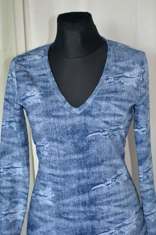 Dámské šaty- imitace DENIM — foto 2