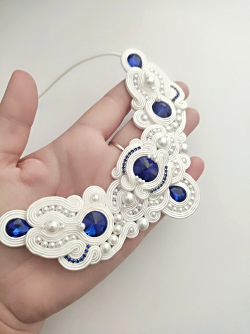 Paula soutache/sutaš náhrdelník — foto 3