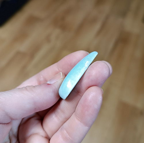 Amazonit, ID 3368, 37x21 mm — foto 5