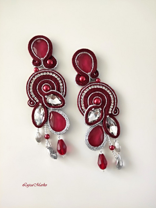 Chiara - elegantní soutache / sutaš náušnice — foto 3