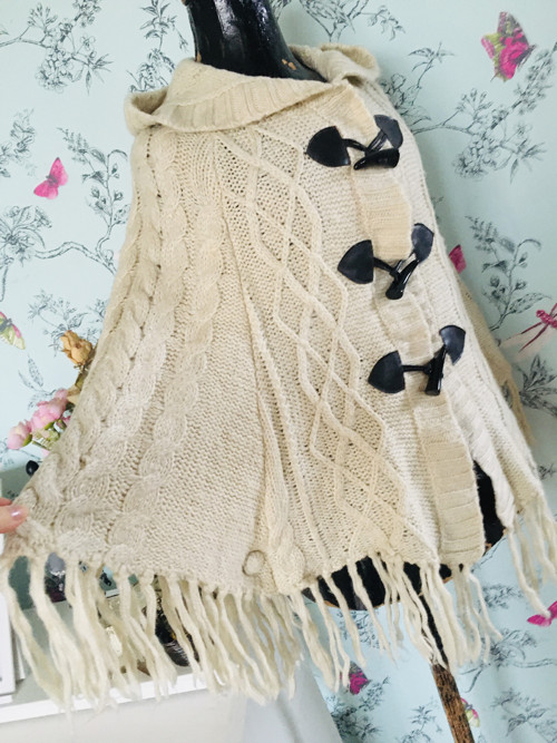 Boho pončo svetr indiánský — foto 3