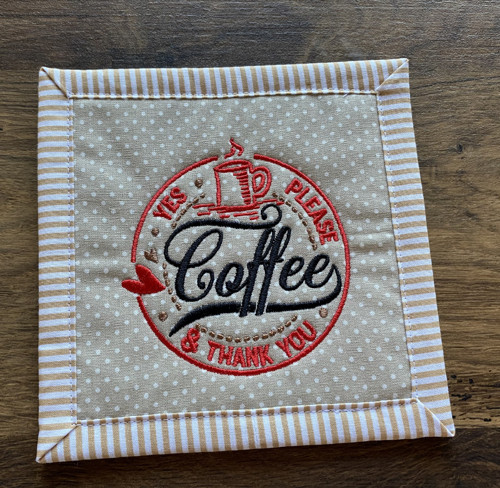 Vyšívané podkafíčko Caffee1 — foto 3