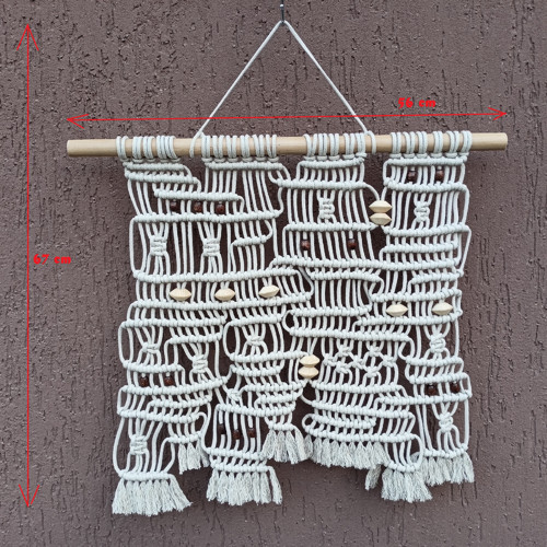 Moderní abstraktní dekorace, macramé — foto 3