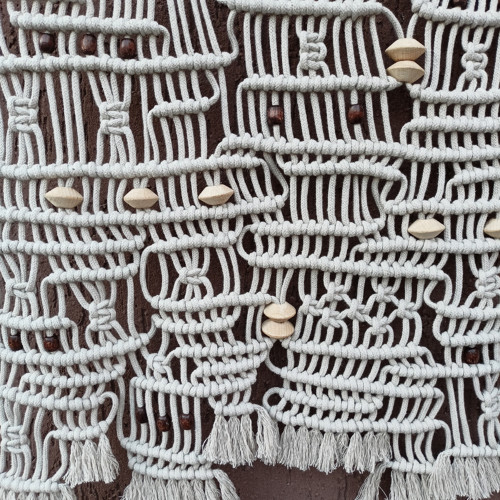 Moderní abstraktní dekorace, macramé — foto 5