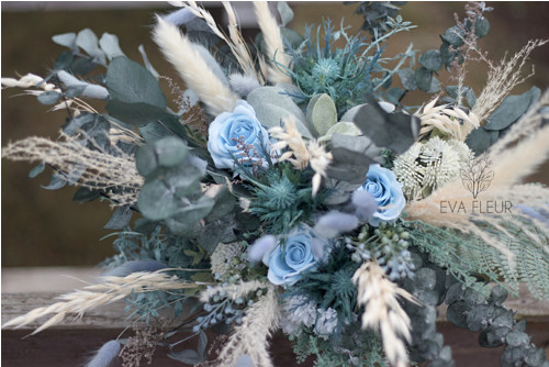Svatební kytice "Dusty blue" — foto 3
