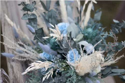 Svatební kytice "Dusty blue" — foto 4