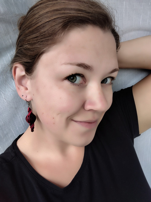 Náušnice Rudé múzy — foto 4