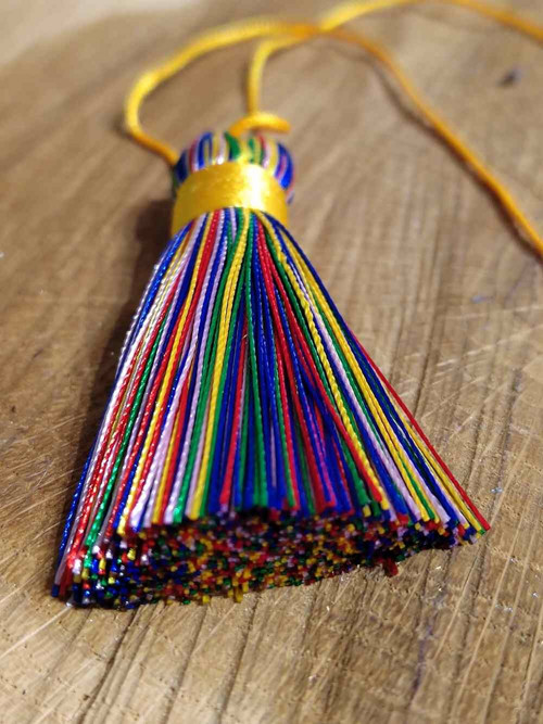 Střapec délka 60 mm barva žlutá multicolor — foto 2