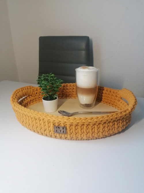 Háčkovaný podnos — foto 3