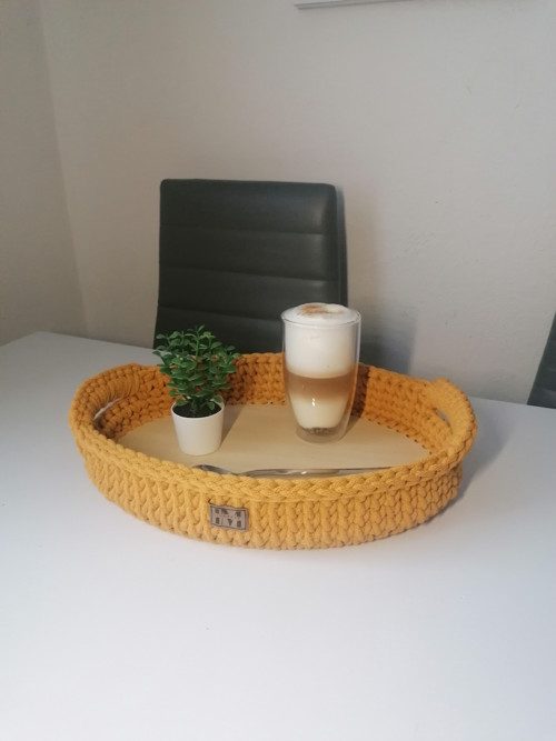 Háčkovaný podnos — foto 4