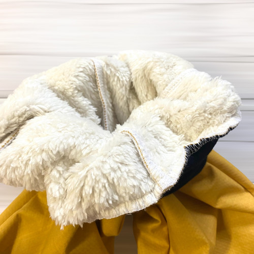 Softshell kalhoty hořčicové Basic s beránkem Zima — foto 3
