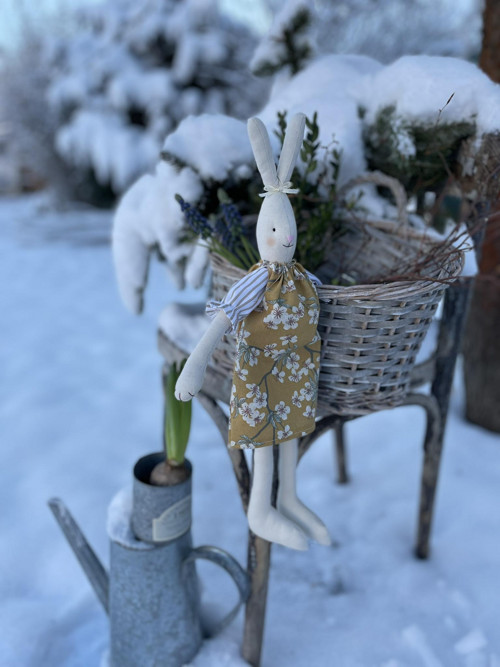 Jarní dekorace zajíc — foto 6