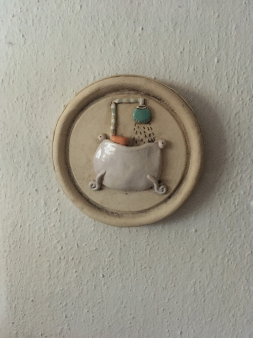 Keramická retro cedulka....koupelna — foto 2