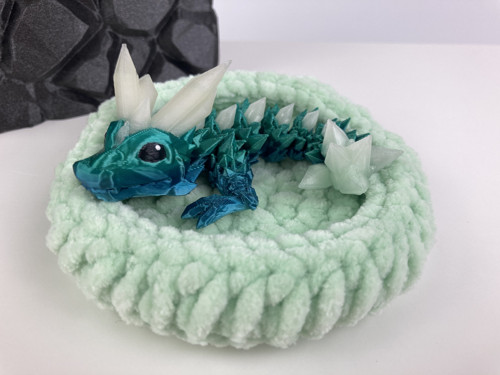 Krystalový drobeček - oceánový, 3D tisk — foto 2