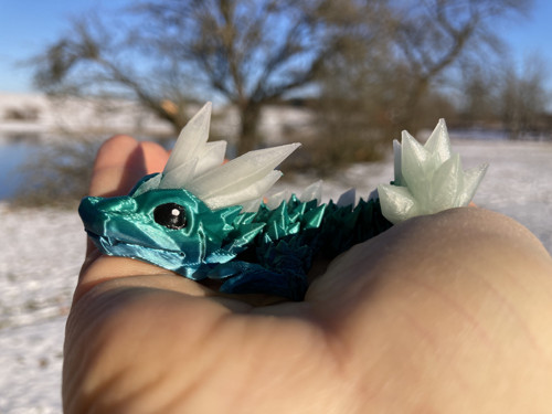 Krystalový drobeček - oceánový, 3D tisk — foto 3